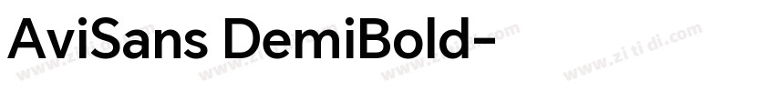 AviSans DemiBold字体转换 AviSans DemiBold字体转换